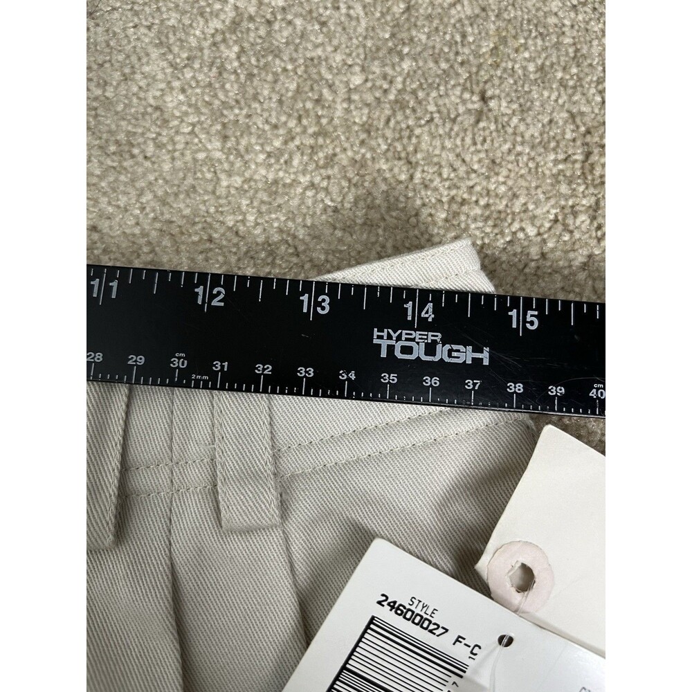 NOS 90s Liz Claiborne Lizsport Womens 12 Khaki Pleated High Rise Tapered Pants - Picture 8 of 15